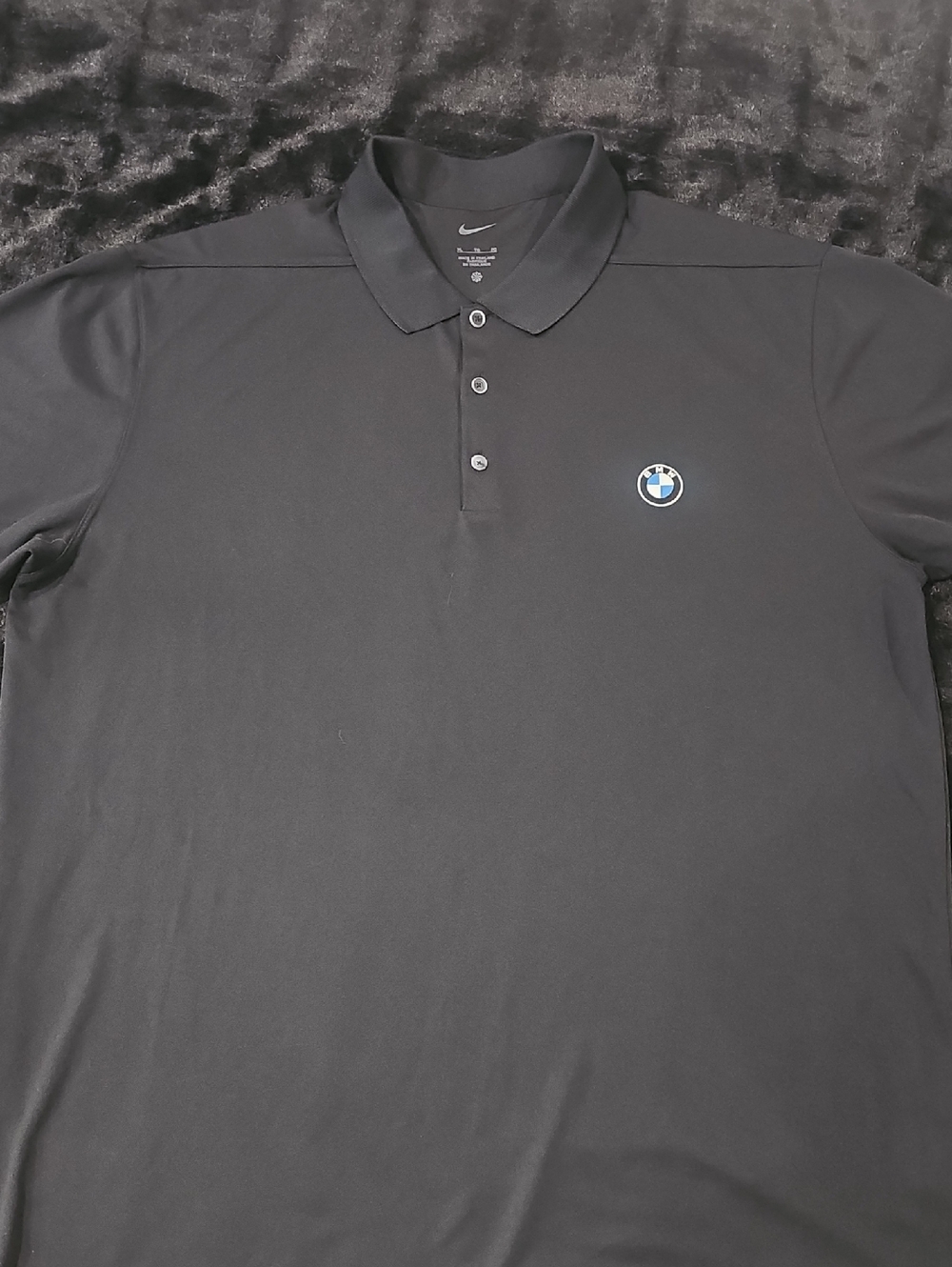 Nike Men's Black Polo with BMW Roundel